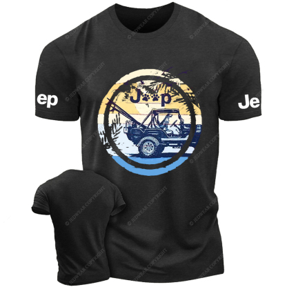 Dog In The Car Vintage Style Jp T-Shirt