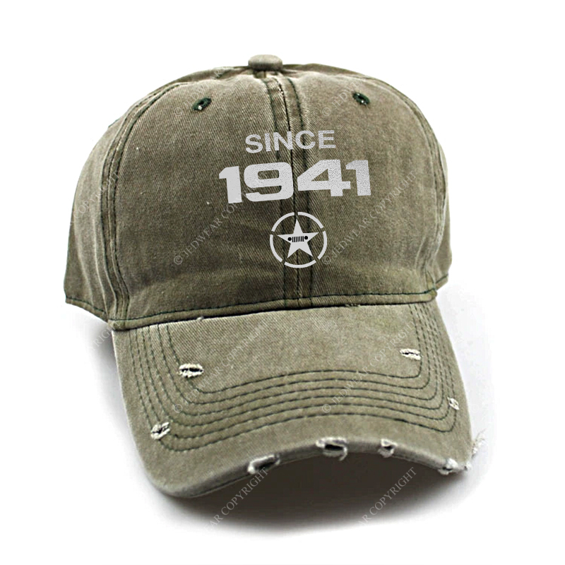 Vintage Military Star Circle Since 1941 Jp Baseball Cap