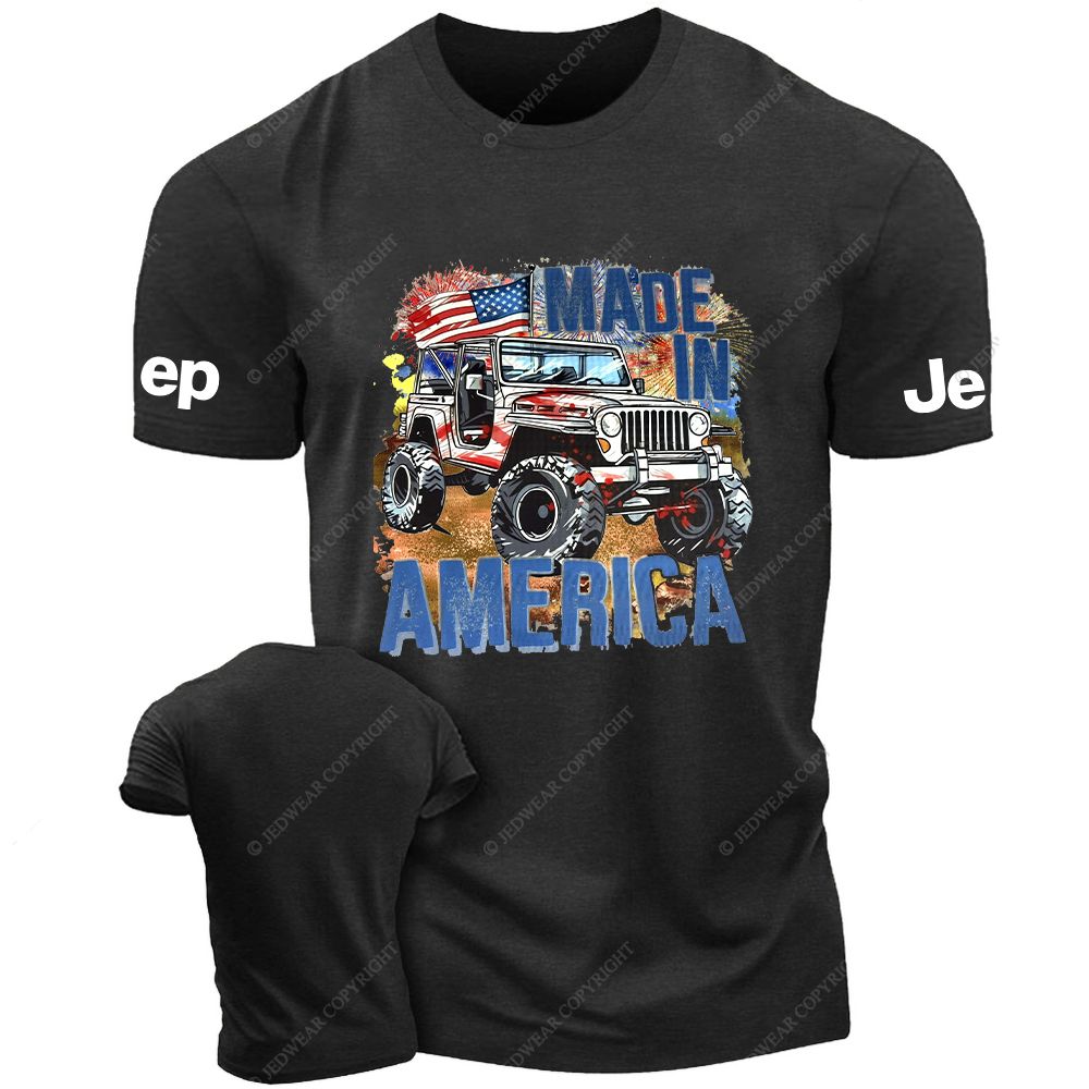 American Flag Fireworks Made In America  Jp T-Shirt