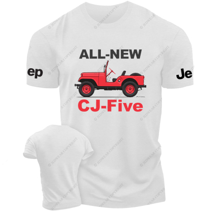 All New CJ-Five Red Off-Road Vehicle Jp T-Shirt