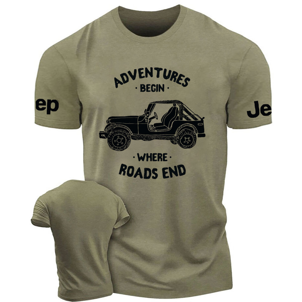 Adventure Begins Where Roads End T-Shirt