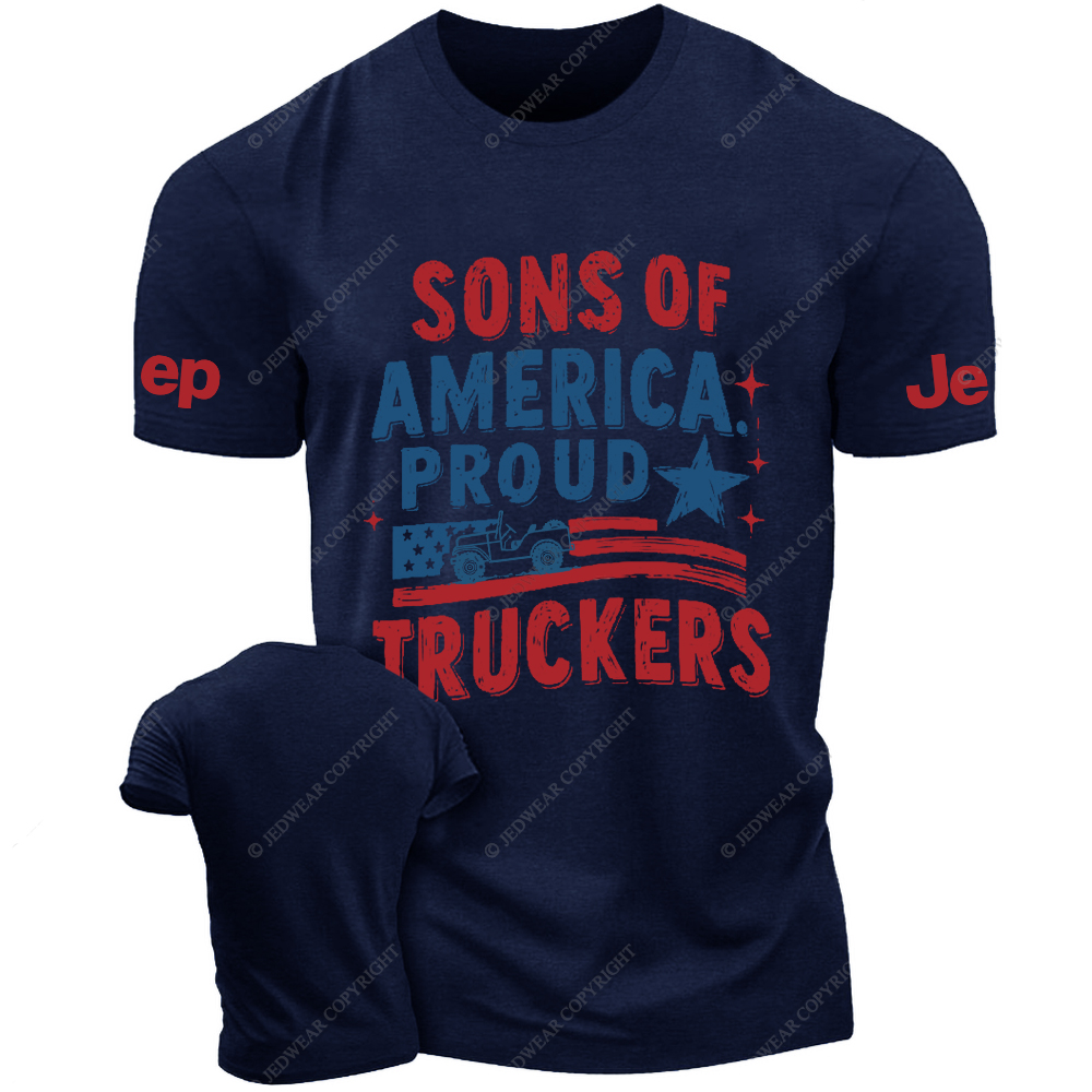 Sons Of America Proud Truckers Jp T-Shirt