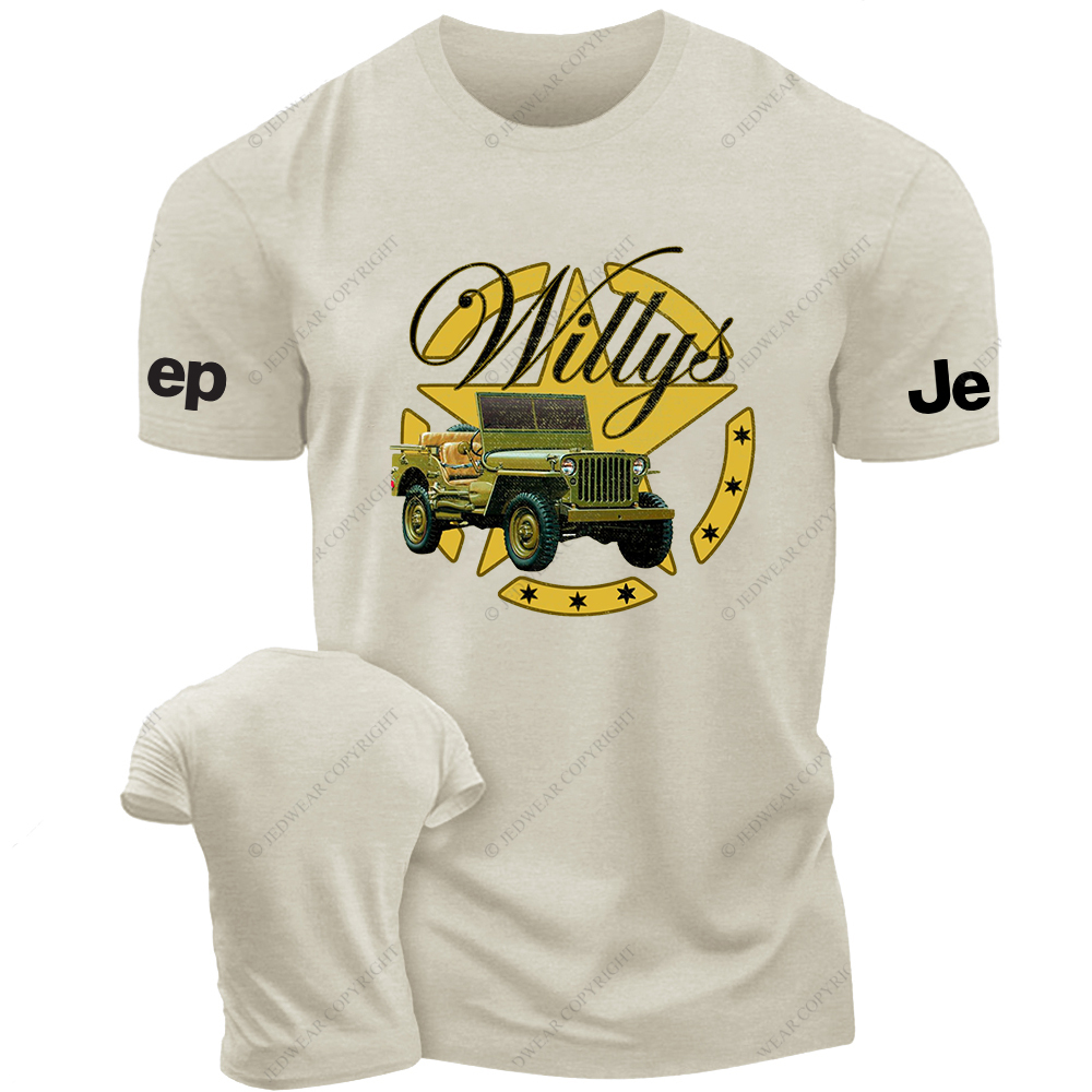 Military Star Willys Vintage Style Jp T-Shirt