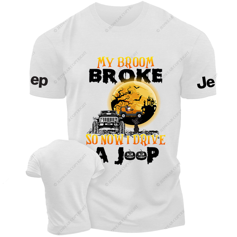Halloween My Broom Broke So Now I Drive A Car Jp T-shirt