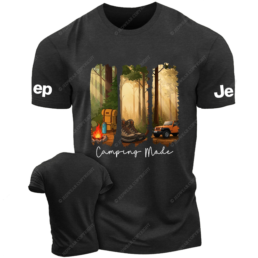 Camping In The Forest Outdoor Bonfire Jp T-shirt