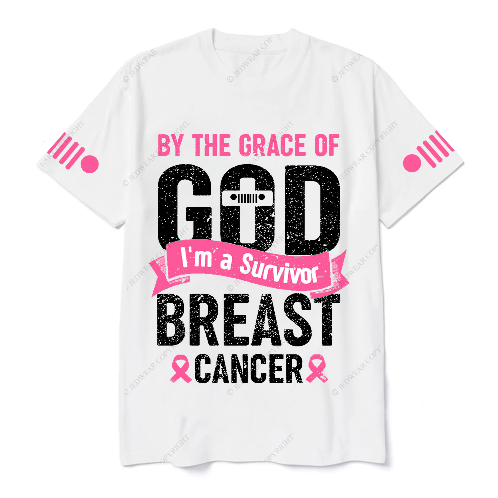 By The Grace Of I'm A Survivor Breast Cancer Jp T-shirt