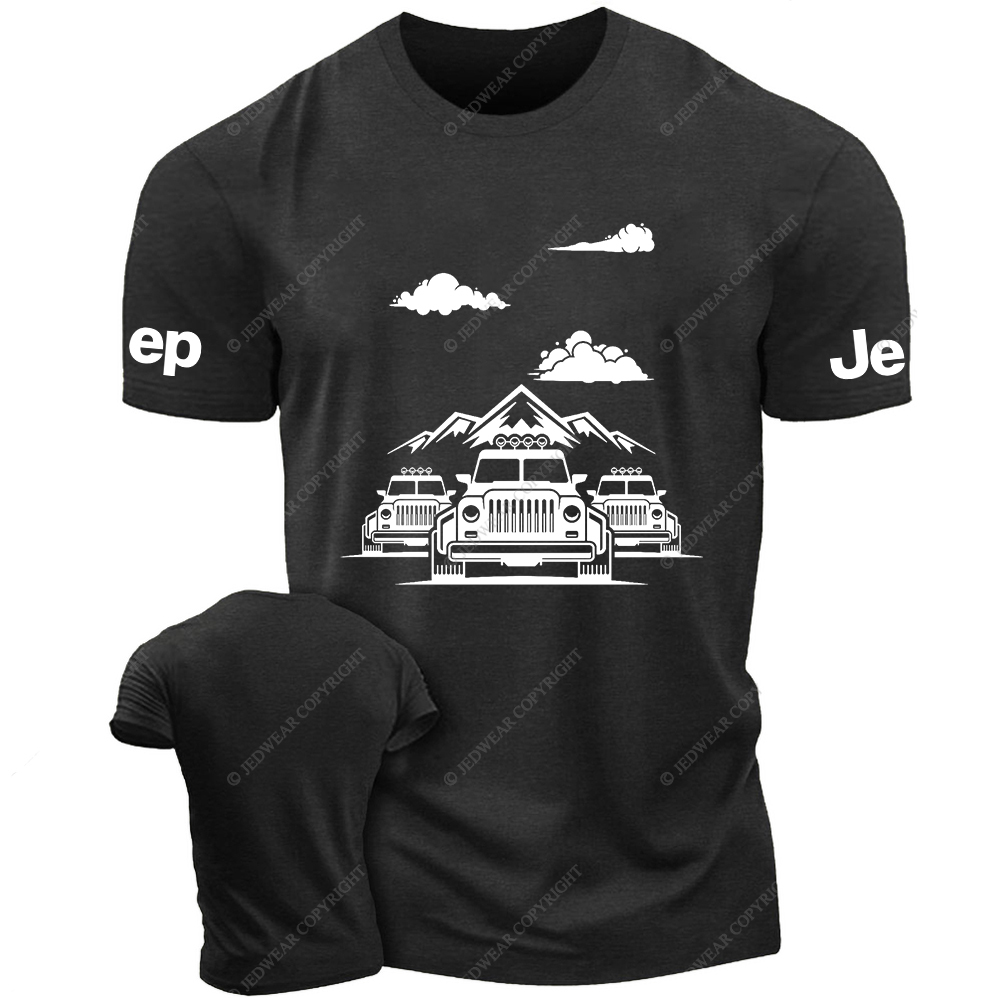 Minimalist Car Black And White Sketch Jp T-Shirt