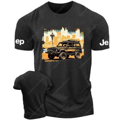 Seattle Wagoneer Off-Road Vintage Old Vehicle Jp T-Shirt