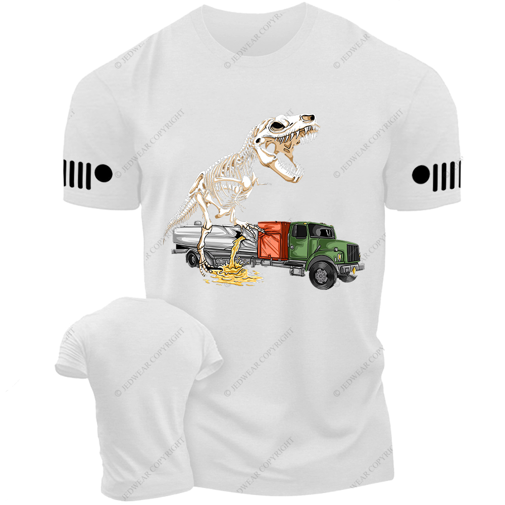 Dinosaur Bone Frame Destruction Truck Jp T-Shirt