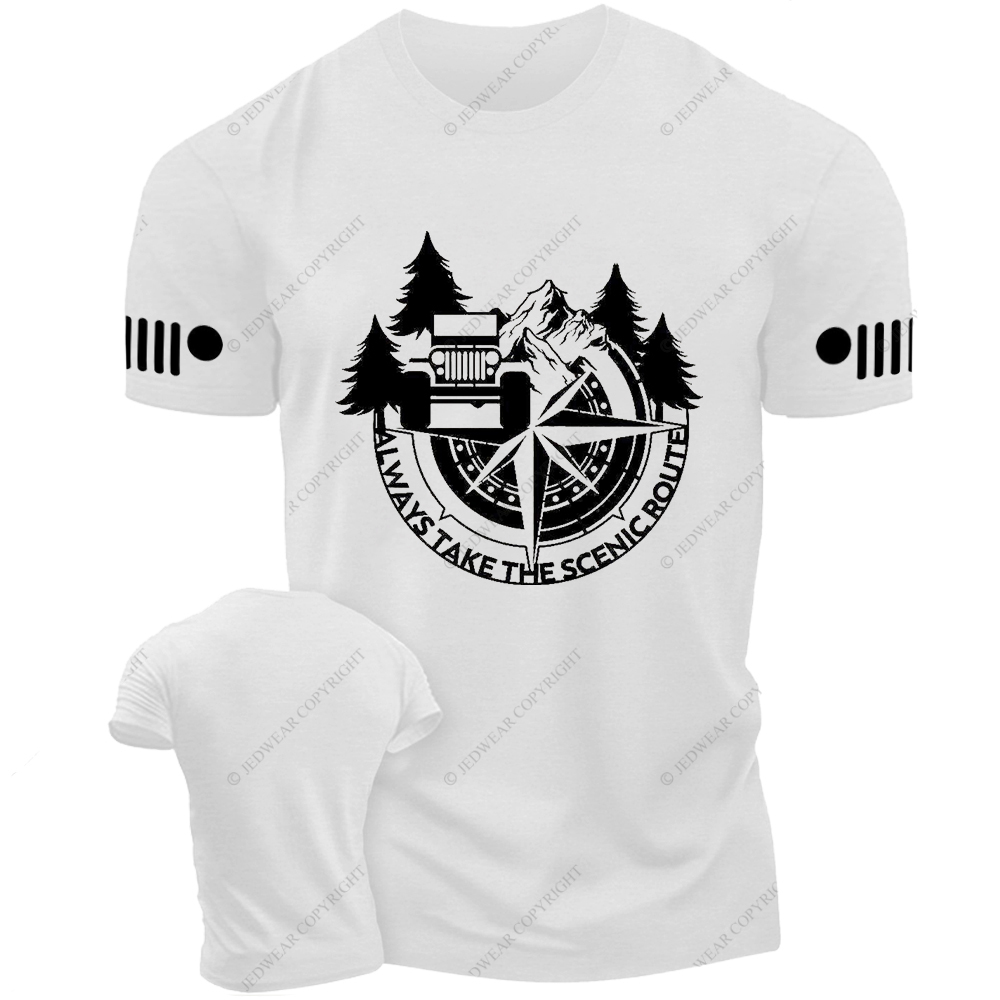 Compass Always Take The Scenic Route Jp T-shirt
