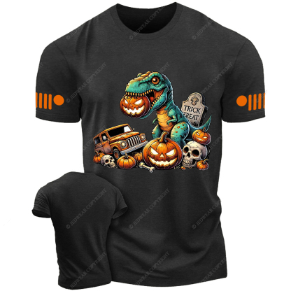 Happy Halloween Dinosaur Trick Treat Jp T-shirt