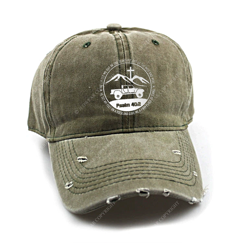 Religion The Lifted Me Out Of The Slimy Pit Psalm 40:2 Jp Baseball Cap