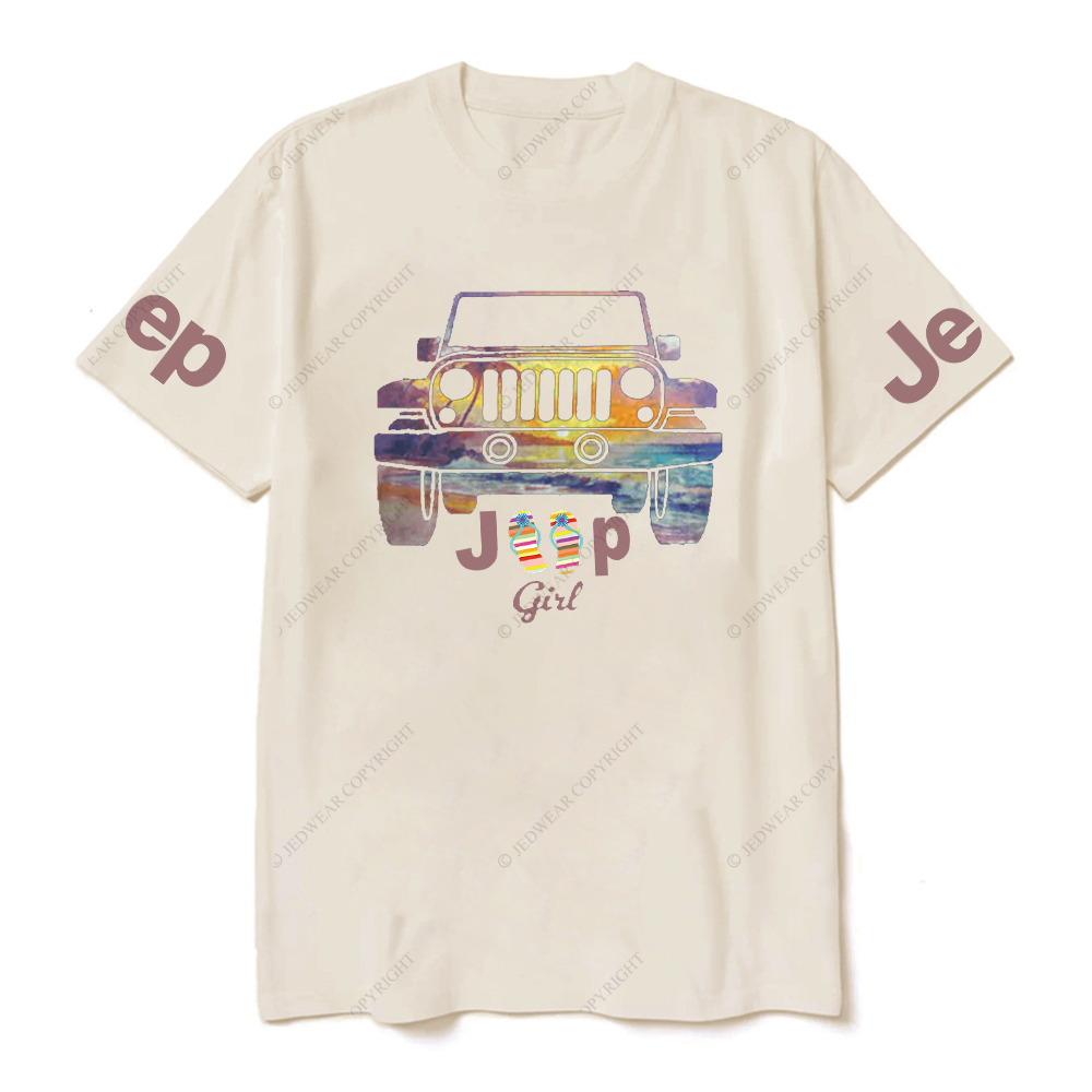 Colorful 4 Wheeler Cars Slippers Jp T-Shirt