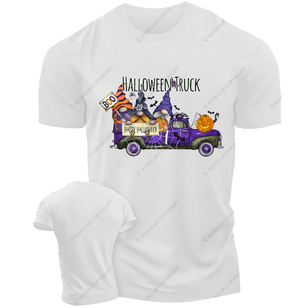 Pumpkin  Halloween Gnome Truck Jp T-Shirt