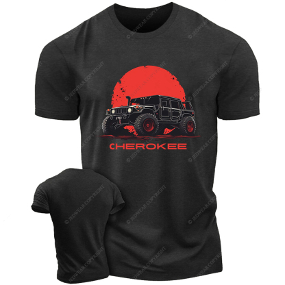 Black Cherokee Red Backgroud Jp T-Shirt