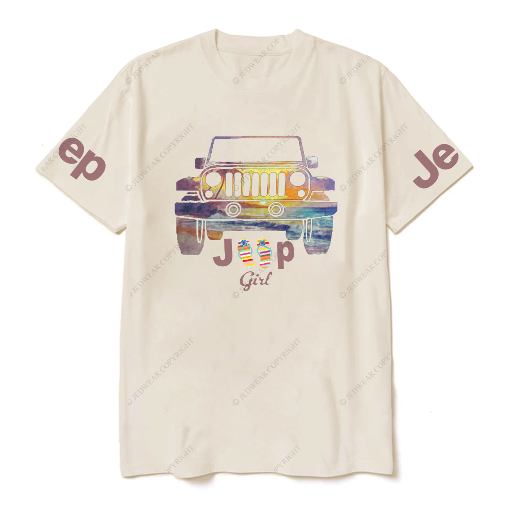 Colorful 4 Wheeler Cars Slippers Jp T-Shirt