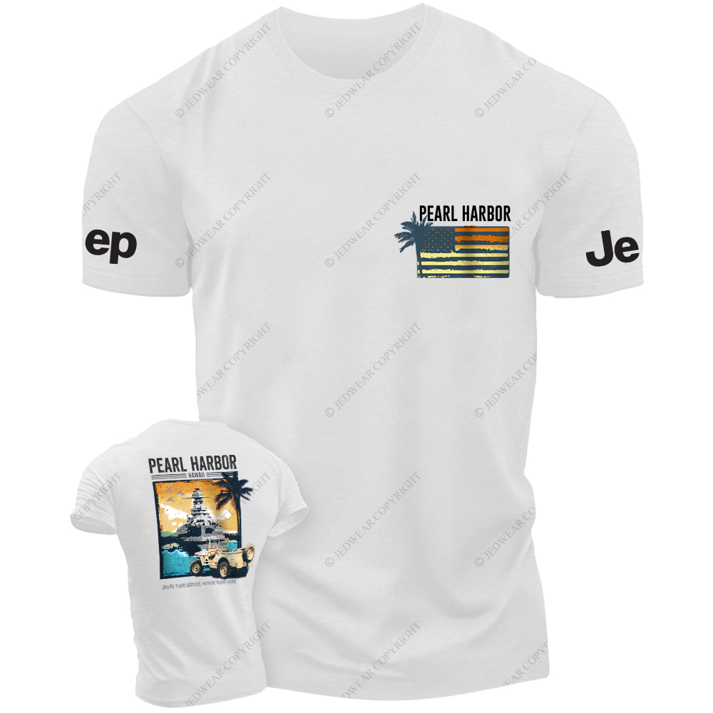 Pearl Harbor Hawaii Sunset Lighthouse JP T-Shirt