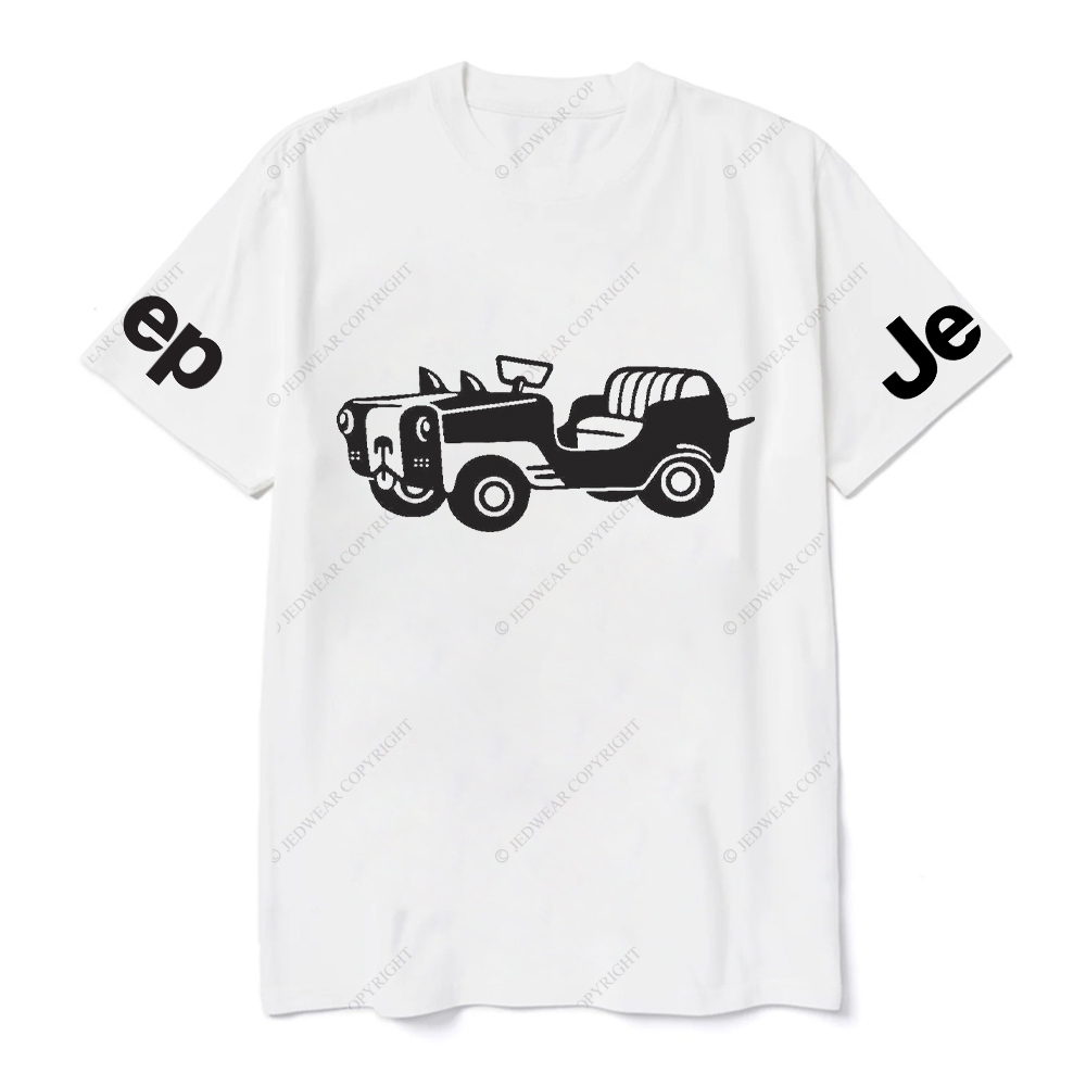 Car With A Dog Face Front Jp T-Shirt