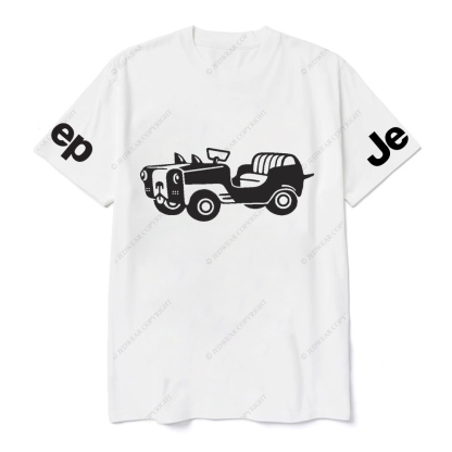 Car With A Dog Face Front Jp T-Shirt