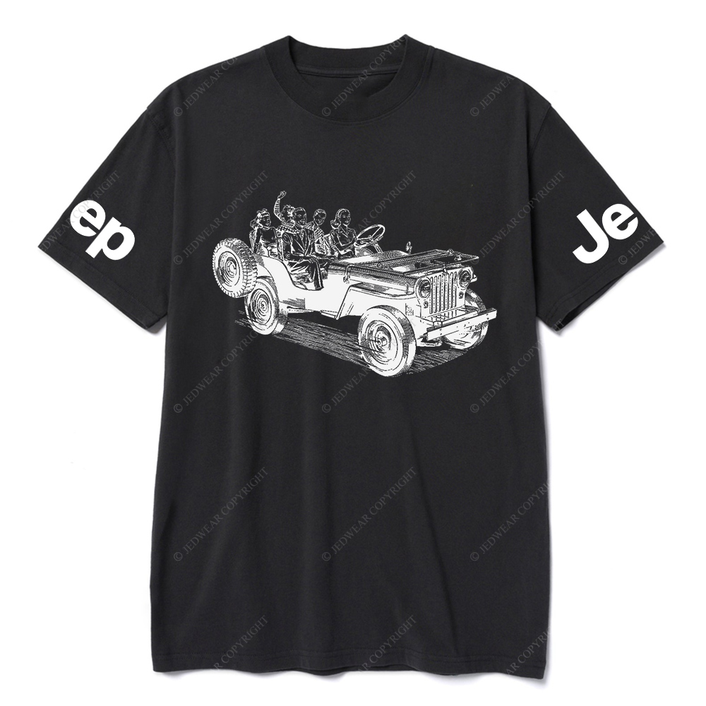 Family Riding in Convertible Jp T-Shirt