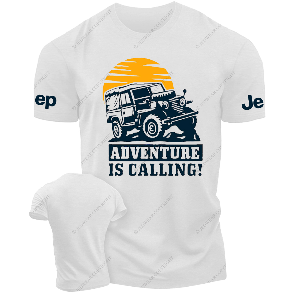 Adventure Is Calling Mountains Sun JP T-Shirt