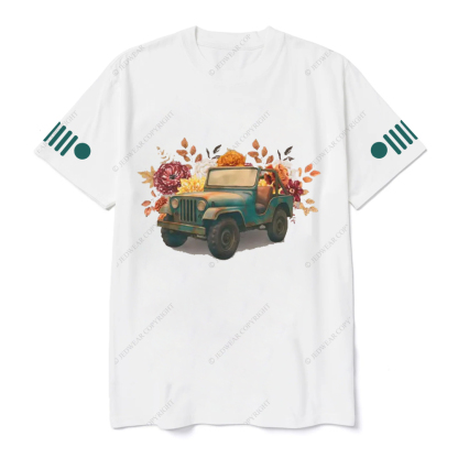 Off-Road Fall 4-Wheeling Fall Flowers  Jp T-Shirt