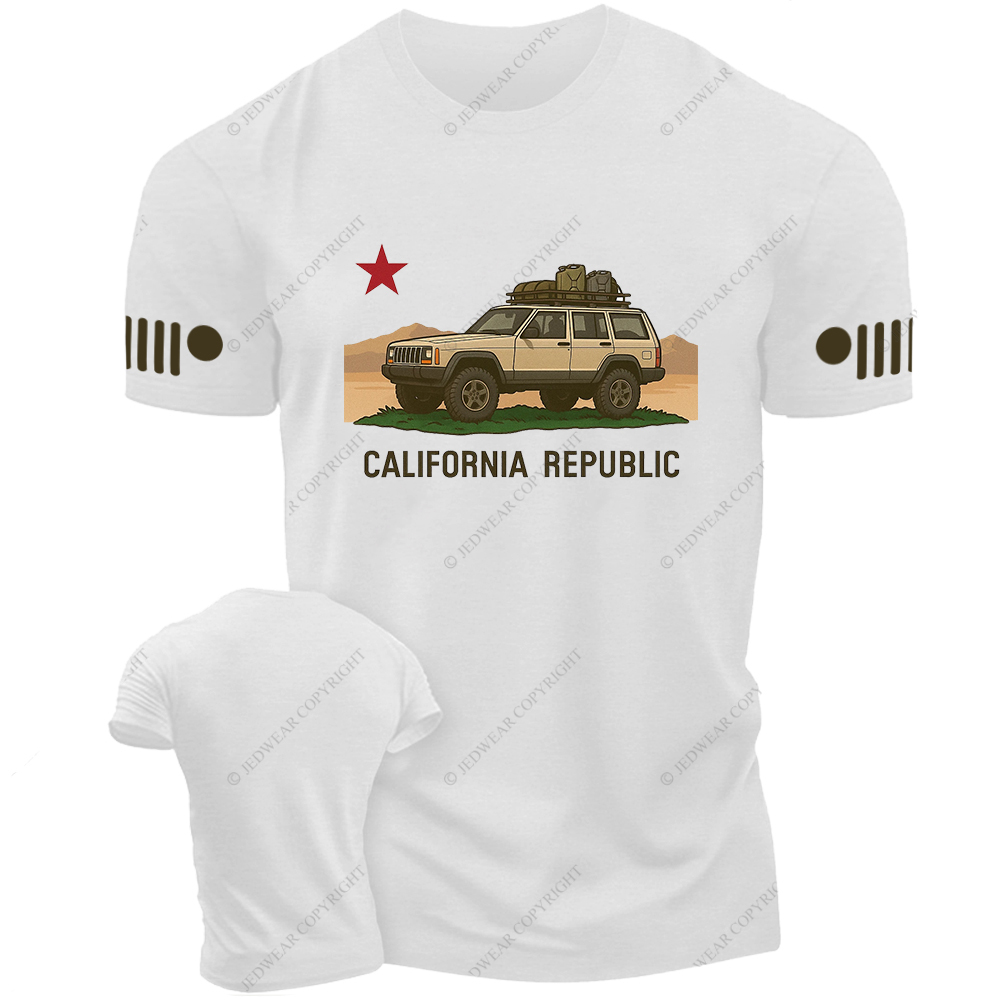 Cherokee XJ California Flag Jp T-Shirt