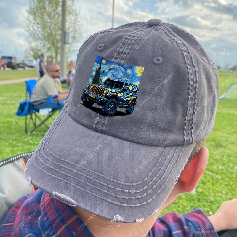The Starry Night By Van Gogh Canvas Jp Baseball Cap