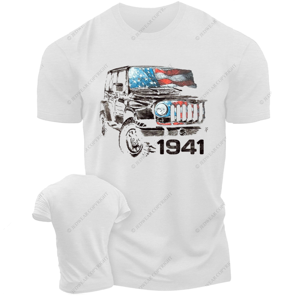 Wrangler JK American Flag Vintage Style Jp T-Shirt