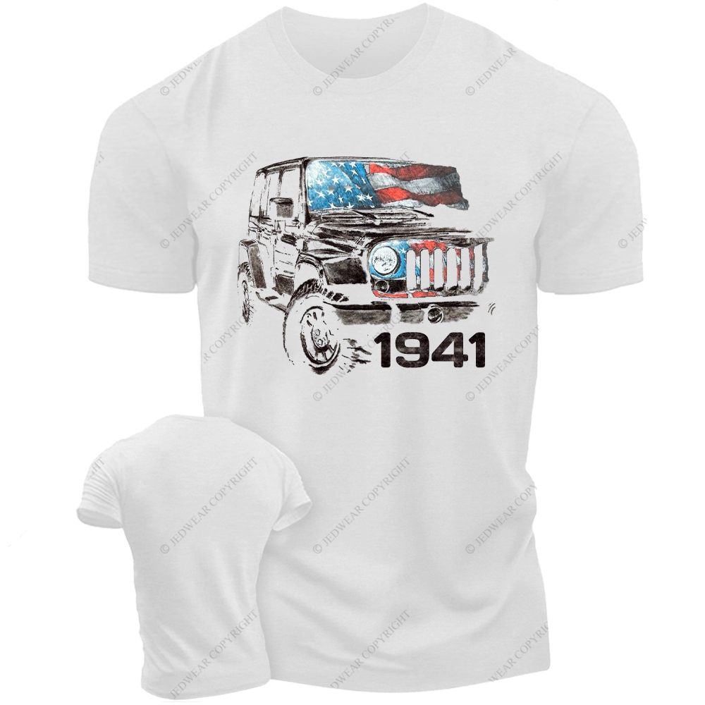 Wrangler JK American Flag Vintage Style Jp T-Shirt