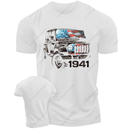 Wrangler JK American Flag Vintage Style Jp T-Shirt