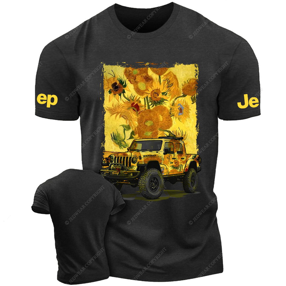 Sunflower By Van Gogh Canvas Jp T-Shirt