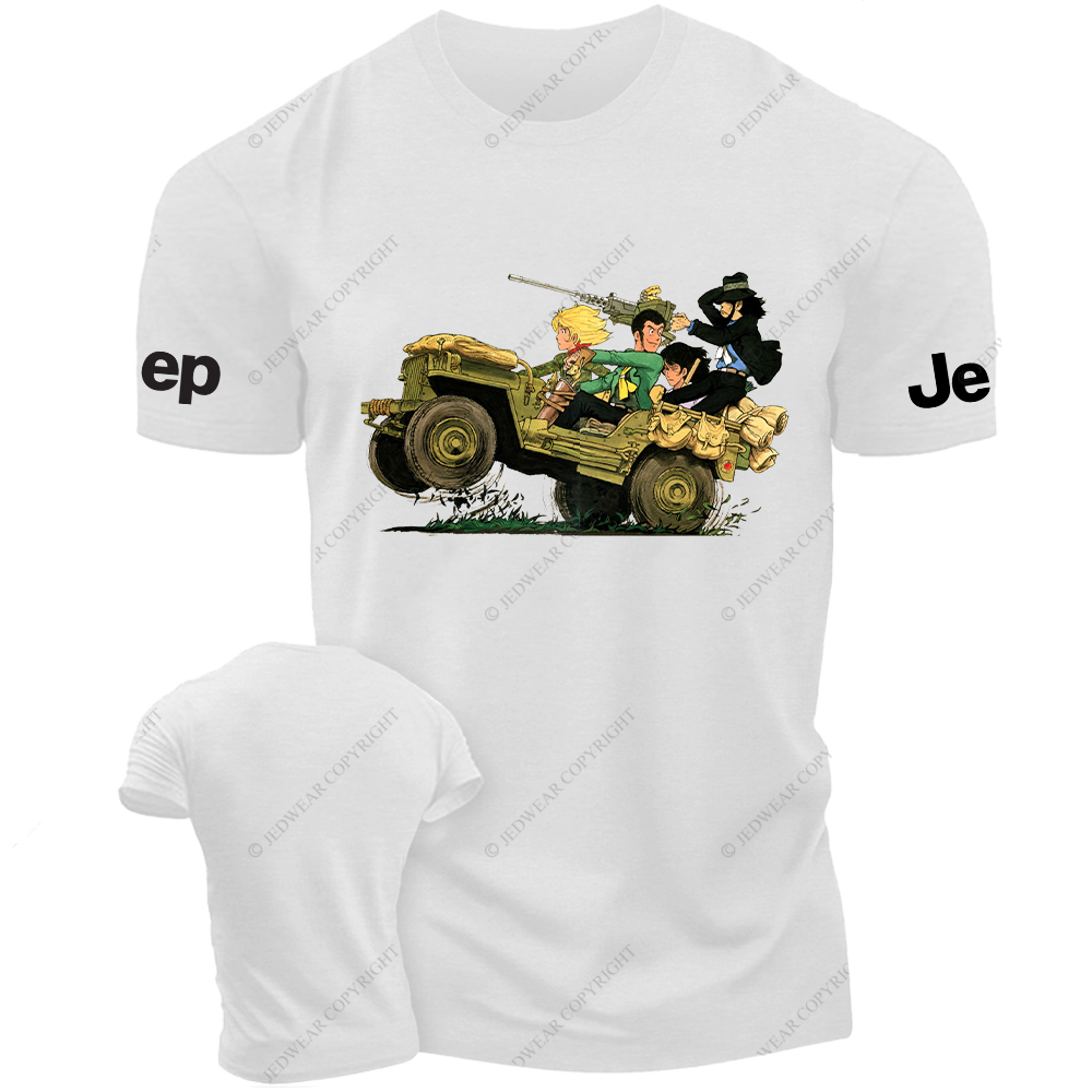 Funny Cartoon A Group Of Friends Traveling Jp T-Shirt