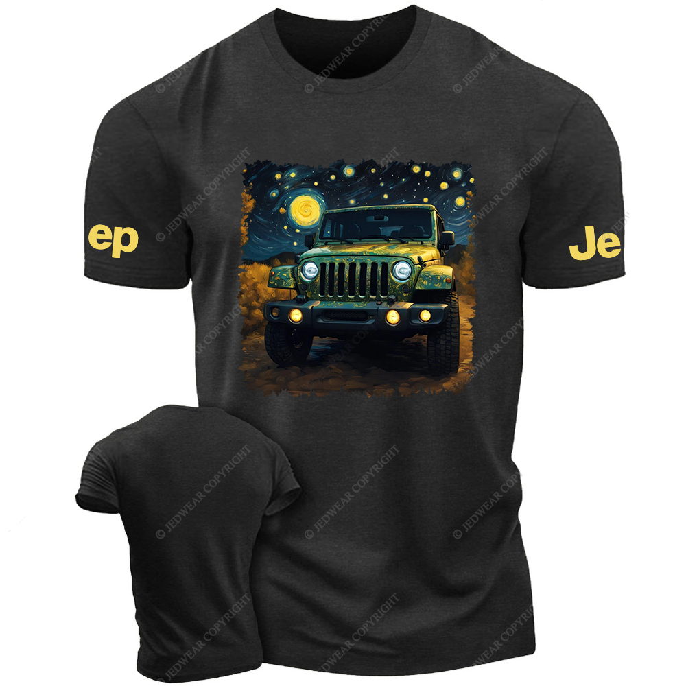 Off-Road Vehicle Under The Starry Sky Jp T-Shirt