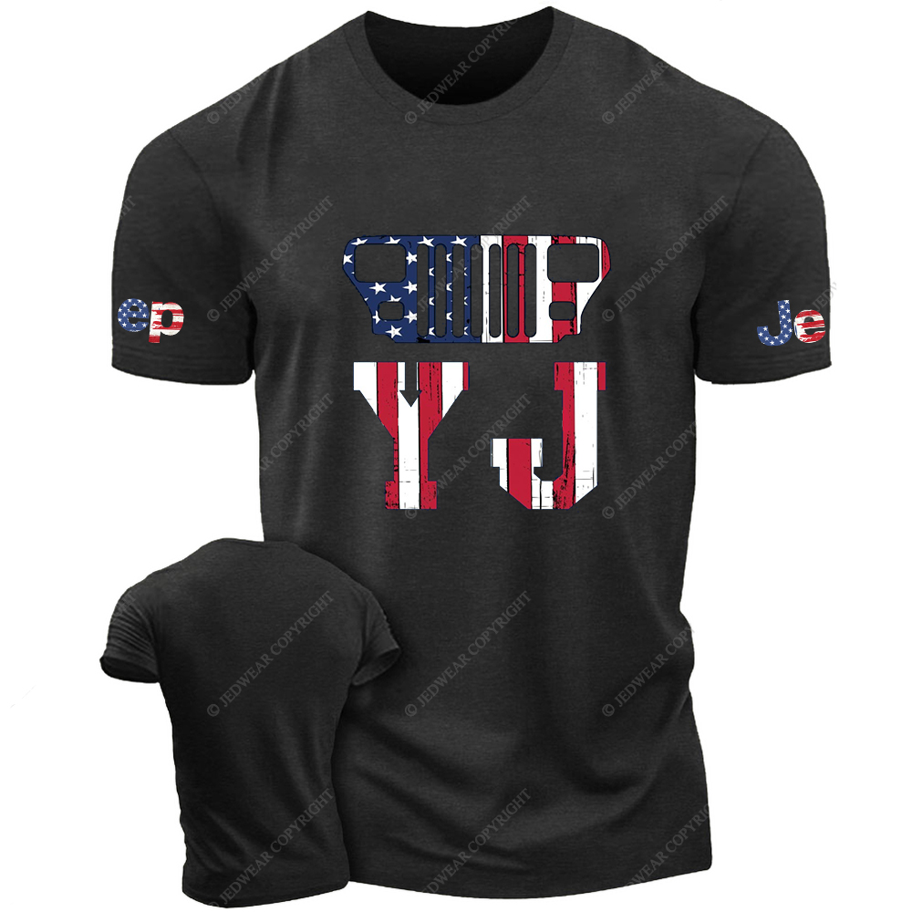 Wrangler YJ American Flag  Jp T-Shirt
