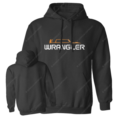 Jp Wrangler Oranger Silhouette Jp Oversized Hoodie