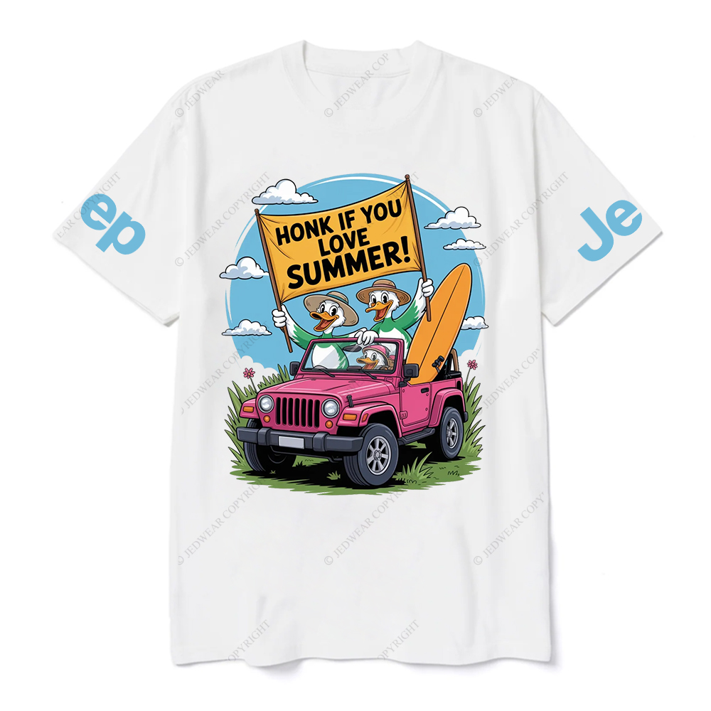 Honk If YouLove Summer Duck Grass JP T-Shirt