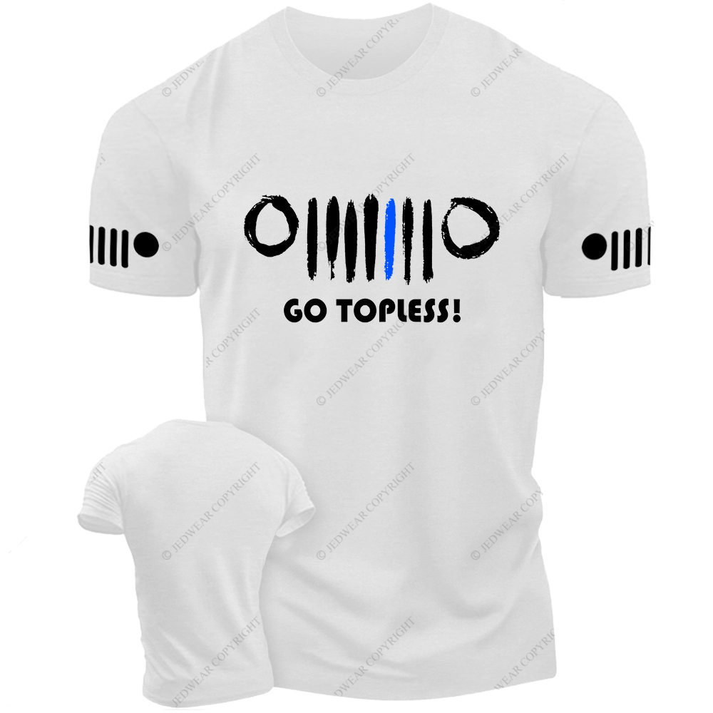 Hand Drawn Grill The Blue Line Jp T-Shirt