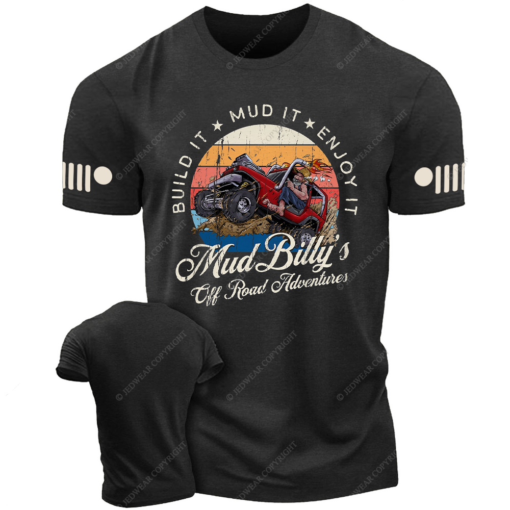 Mud Billy's Off-Road Adventure Distressed Jp T-Shirt