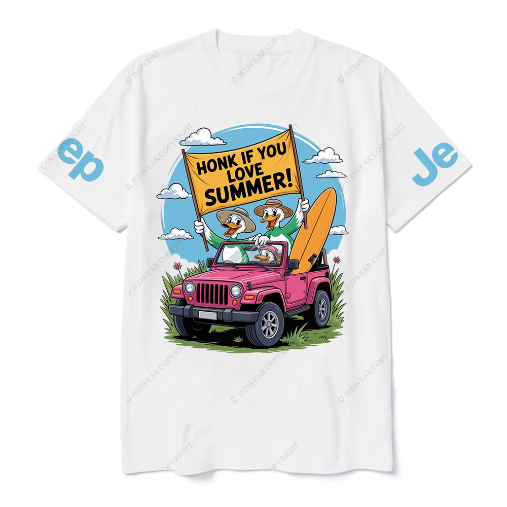 Honk If YouLove Summer Duck Grass JP T-Shirt