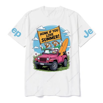 Honk If YouLove Summer Duck Grass JP T-Shirt