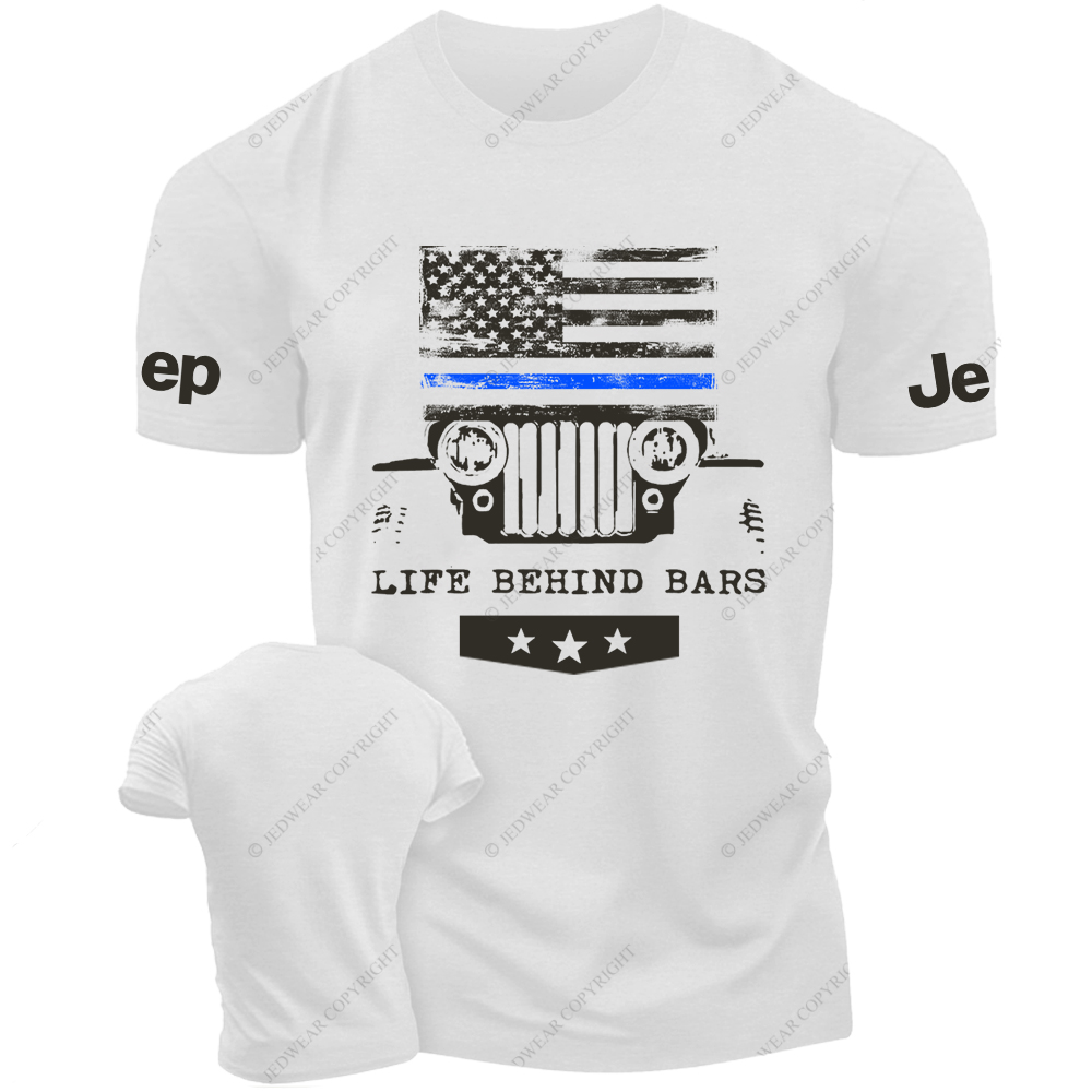 American Flag Life Behind Bars Jp T-Shirt