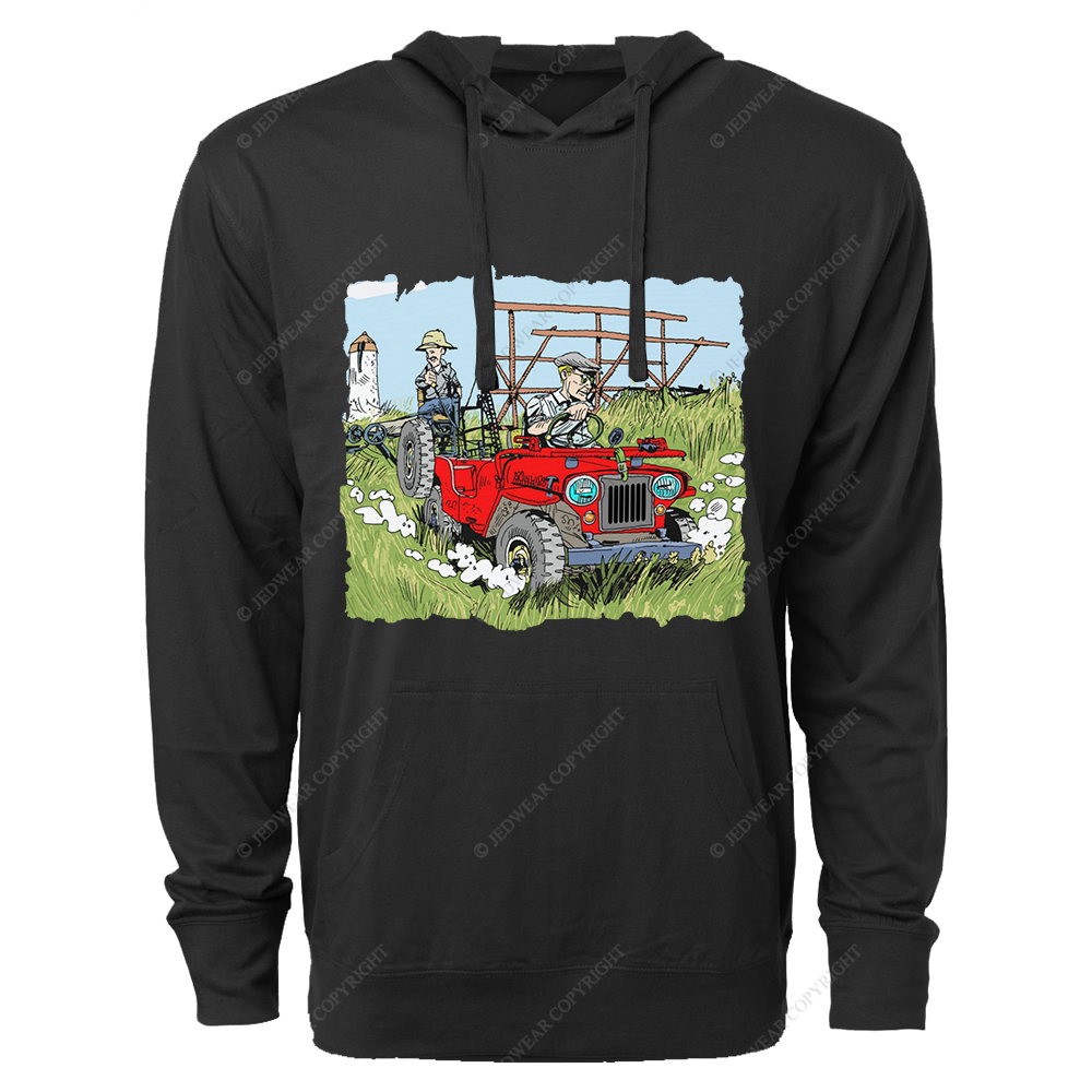 Willys In The Fields Jp Oversized Lightweight Hoodie