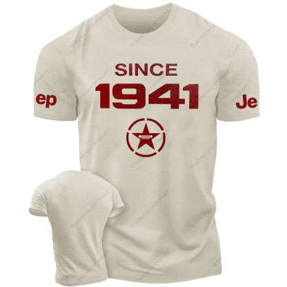 Vintage Military Star Circle Since 1941 JP T-Shirt