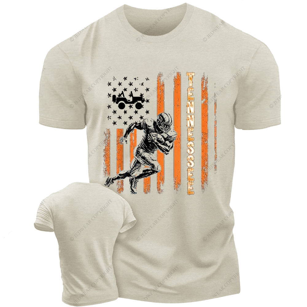 American Football Tennessee American Flag Jp T-Shirt