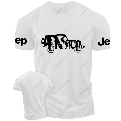 Black And White Hand-Painted Jp T-Shirt