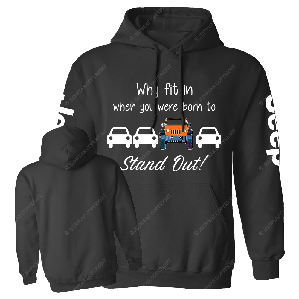 Orange Wrangler Why Fit In When You Were Born To Stand Out Jp Casual Hoodie