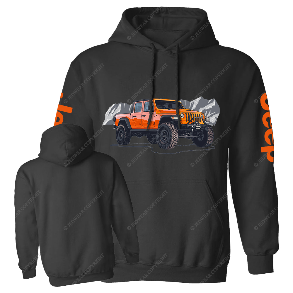 Truck Driving On Mountain Road Four-Wheeler Jp Casual Hoodie