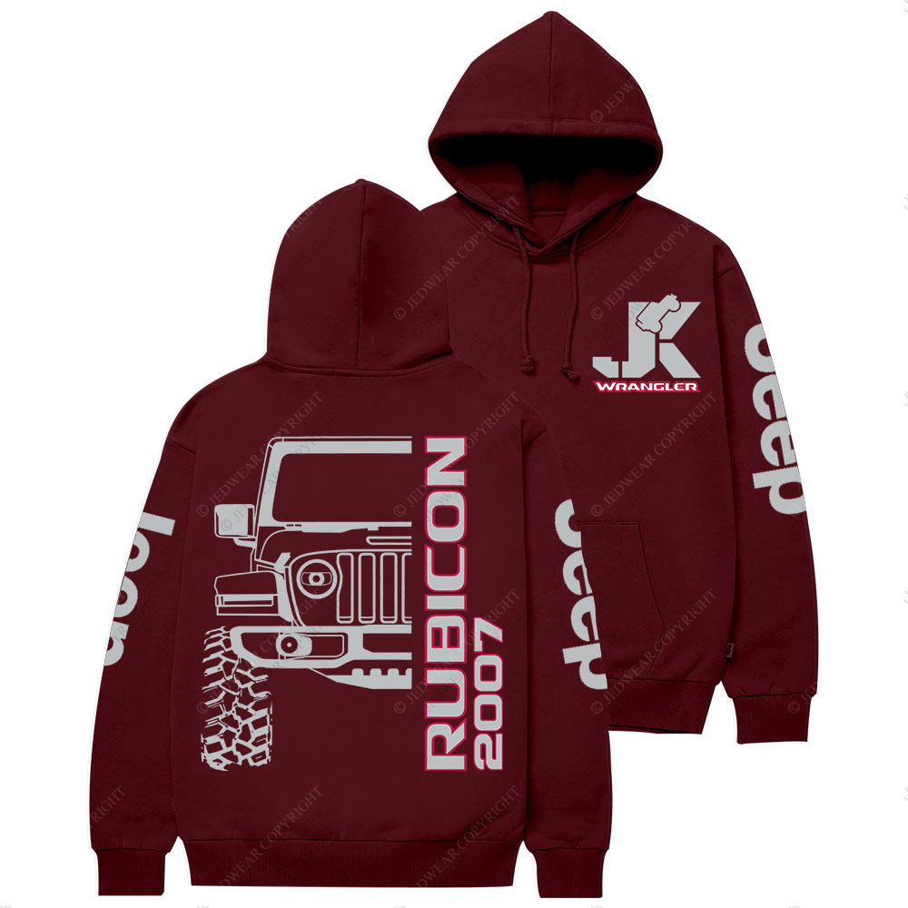 Rubicon Wrangler JK Est 2007 Jp Lover Casual Hoodie