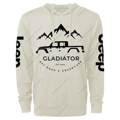 Gladiator 4x4 Off Road Adventure Jp Oversized Lightweight Hoodie